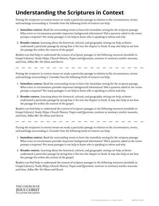 Scripture Study Skills Handout 04