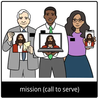 mission (call to serve) gospel symbol