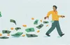 illustration of a man dropping money