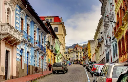 street in a city in Ecuador