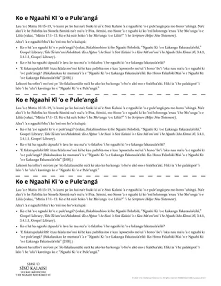 Laʻipepa tufa ki he Ngaahi Kī ʻo e Puleʻangá