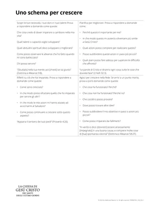 Uno schema per crescere