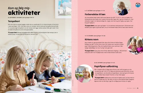 PDF-side med en ung pige, der beder