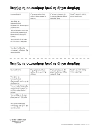 Ուղղեք ոչ օգտակար կամ ոչ ճիշտ մտքերը