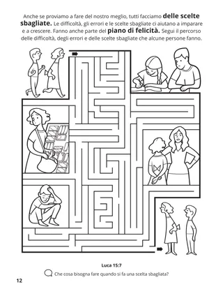 pagina 12 del libro da colorare Radunare la famiglia di Dio 