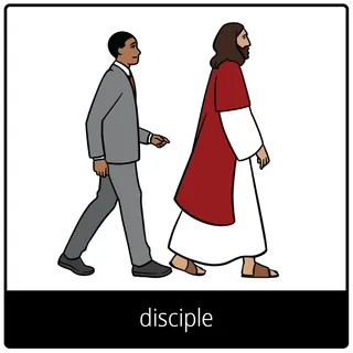 Pictogramme de l’Évangile pour « Disciple »