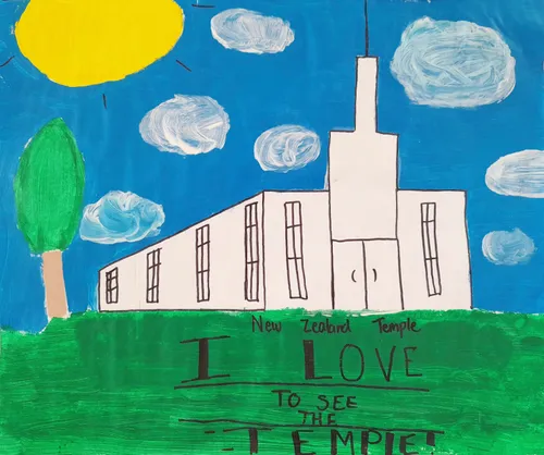 Child’s drawing of a temple