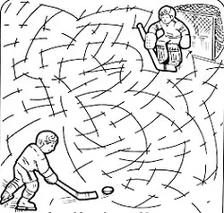 Ice Hockey Maze