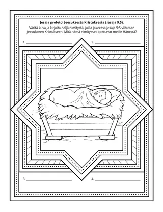 Alkeisyhdistyksen tehtäväsivu: Jesaja profetoi Jeesuksesta Kristuksesta