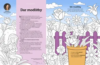 Činnost s vybarvováním květin