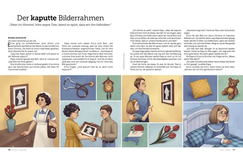 PDF: Geschichte über ein Bild von Jesus Christus mit kaputtem Rahmen, das von Generation zu Generation weitergegeben wird