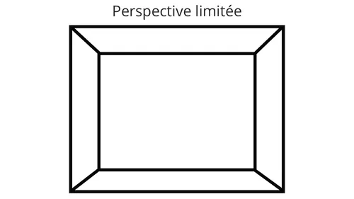 illustration d’un cadre intitulé « Perspective limitée »