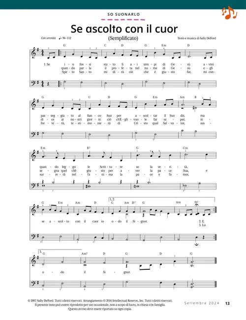 PDF dello spartito musicale