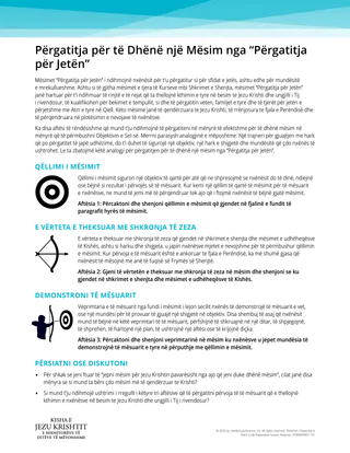 Përgatitja për të Dhënë një Mësim nga “Përgatitja për Jetën”