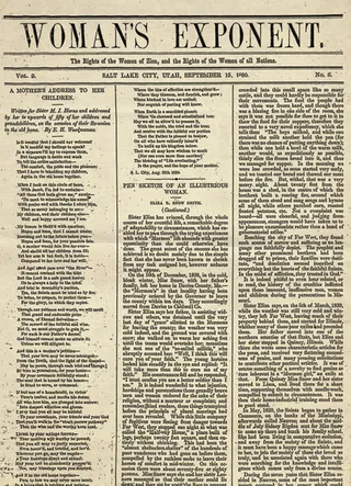 Relief Society newspaper