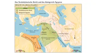 Karte des Neubabylonischen Reiches 600–587 v. Chr.