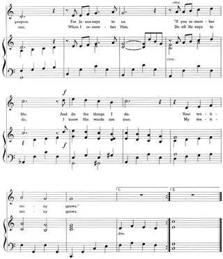 Music, My Testimony Grows