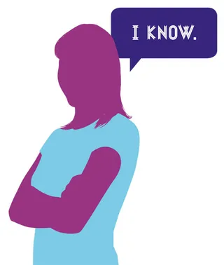 graphic of young woman praying