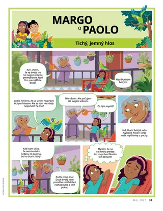 Strana PDF s komiksovým príbehom