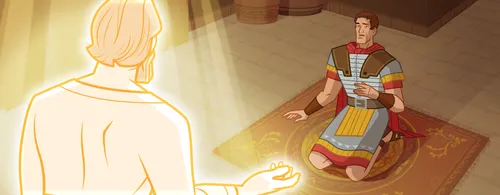 An angel appears to Cornelius.