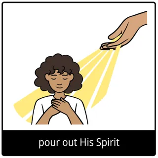 pour out His Spirit gospel symbol