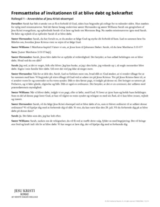 Fremsættelse af invitationen til at blive døbt og bekræftet