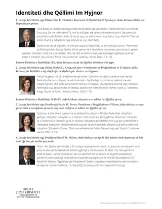 Identiteti dhe Qëllimi Im Hyjnor