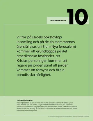 Affisch med tionde trosartikeln