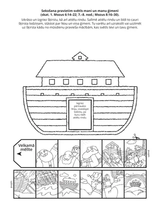 Sākumskolas radošā lappusīte: Sekošana pravietim svētīs mani un manu ģimeni