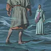 Peter walked on the water
