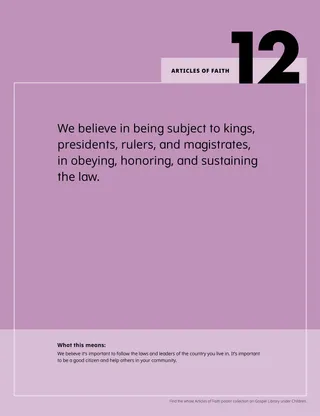 Articles of Faith poster