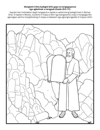 Panid ti aktibidad iti Primary: Mangted ti Dios kadagiti bilin gapu ta tarigagayanna nga agragsakak