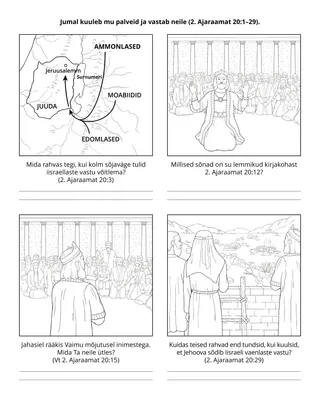 Algühingu tegevusleht: Jumal kuuleb mu palveid ja vastab neile