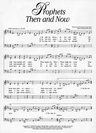 Music, Prophets Then and Now