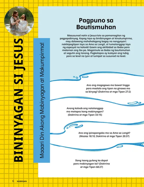 PDF na pahina na may pahinang kukulayan ng batang babae na bibinyagan