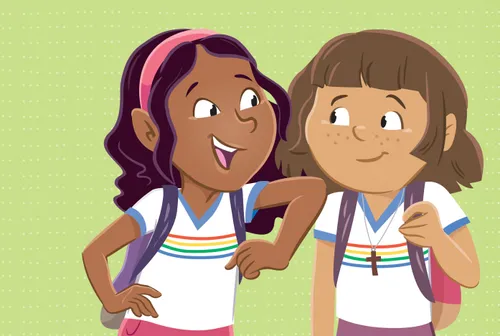 Image of Margo and Julia talking