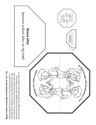 Verkefnasíða Barnafélagsins: Ég get notað mild orð