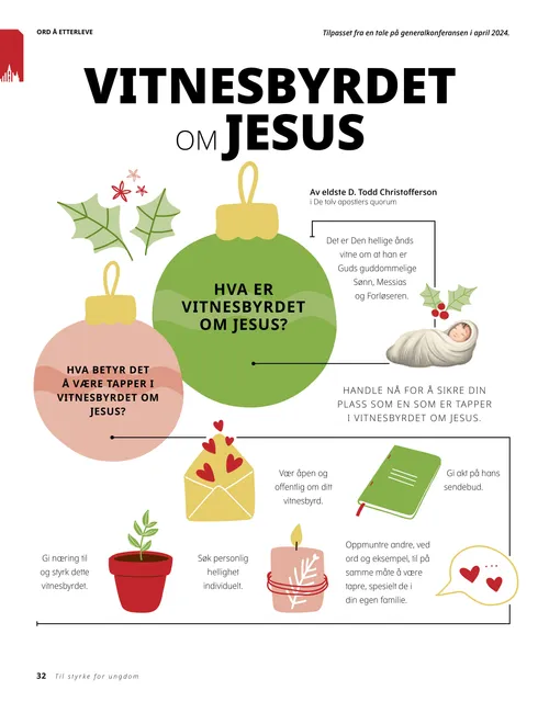 Hva er vitnesbyrdet om Jesus?