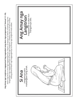 Pahina sang aktibidades sang Primary: Ang Amay nga Langitnon nagapamati kag nagasabat sang akon mga pangamuyo