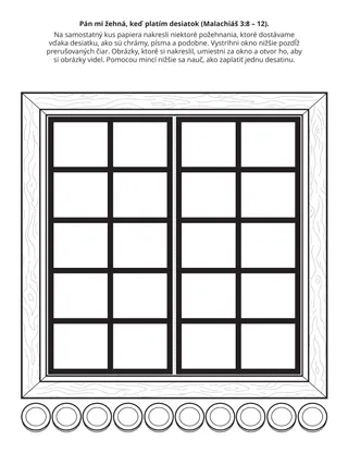 Stránka s aktivitami pre Primárky: Pán ma žehná, keď platím desiatok