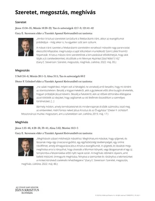 Szeretet, megosztás, meghívás