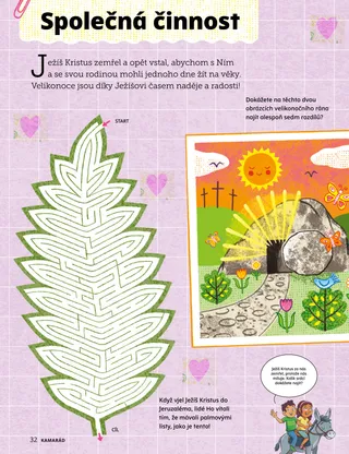 stránka PDF s velikonočními činnostmi