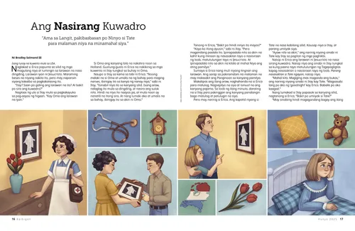 PDF ng kuwento ng larawan ni Jesucristo na ipinasa-pasa sa iba’t ibang henerasyon na may sirang frame