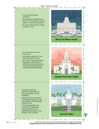 PDF ng pahina na may mga larawang-guhit ng mga templo