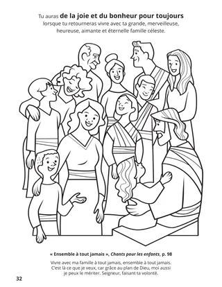 page 32 de l’album de coloriage Rassembler la famille de Dieu