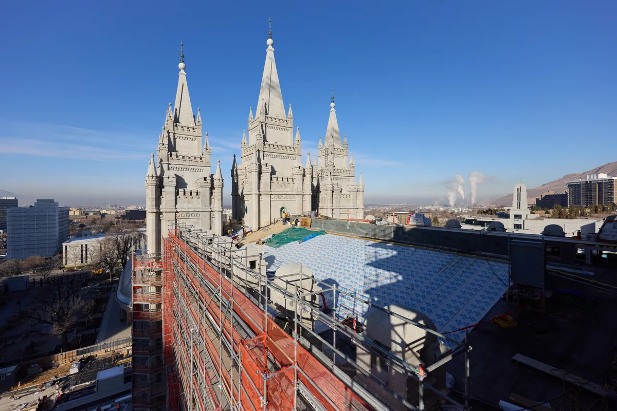 Temple Square Renovations January 30, 2026: Exteriors