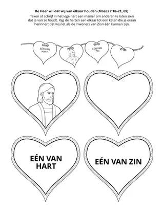 doe-pagina voor het jeugdwerk: God wil dat wij van elkaar houden