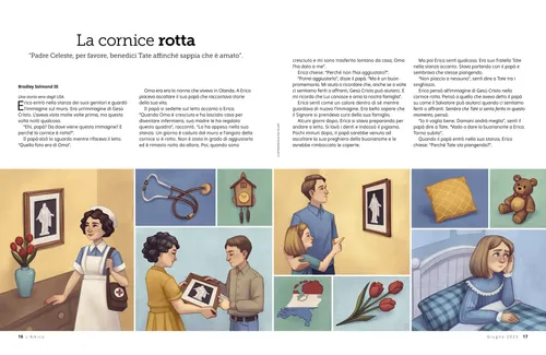 PDF della storia di un’immagine di Gesù Cristo che viene tramandata, di generazione in generazione, con la cornice rotta