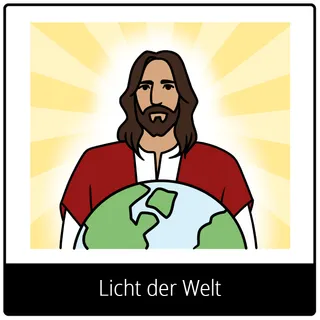 Symbol für Evangeliumsbegriff: Licht der Welt