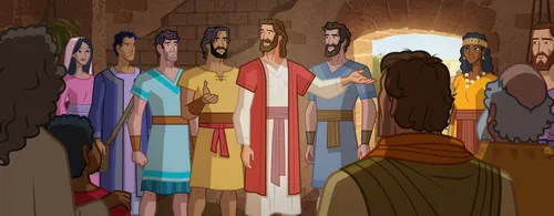 Jesus says that He will bring Lazarus back to life.